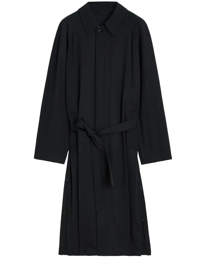 Christophe Lemaire Mantel mit Gürtel - Schwarz Schwarz