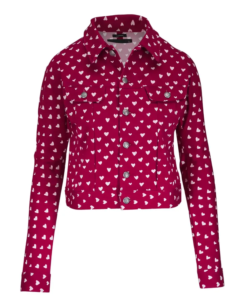 R13 heart-print jacket - Rot Rot