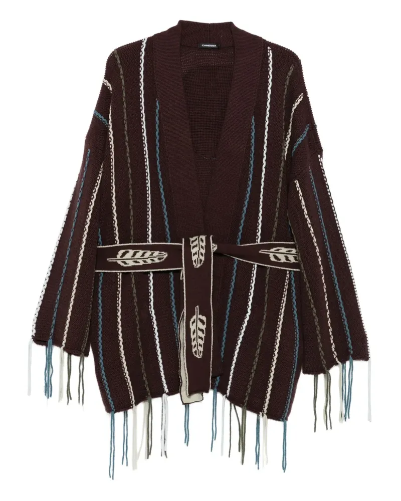 Canessa fringe-detail cardigan - Braun Braun