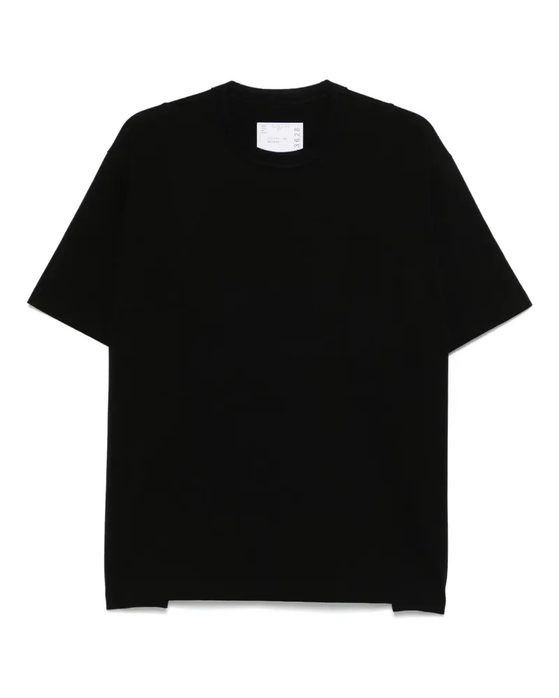 Sacai Klassisches T-Shirt - Schwarz Schwarz