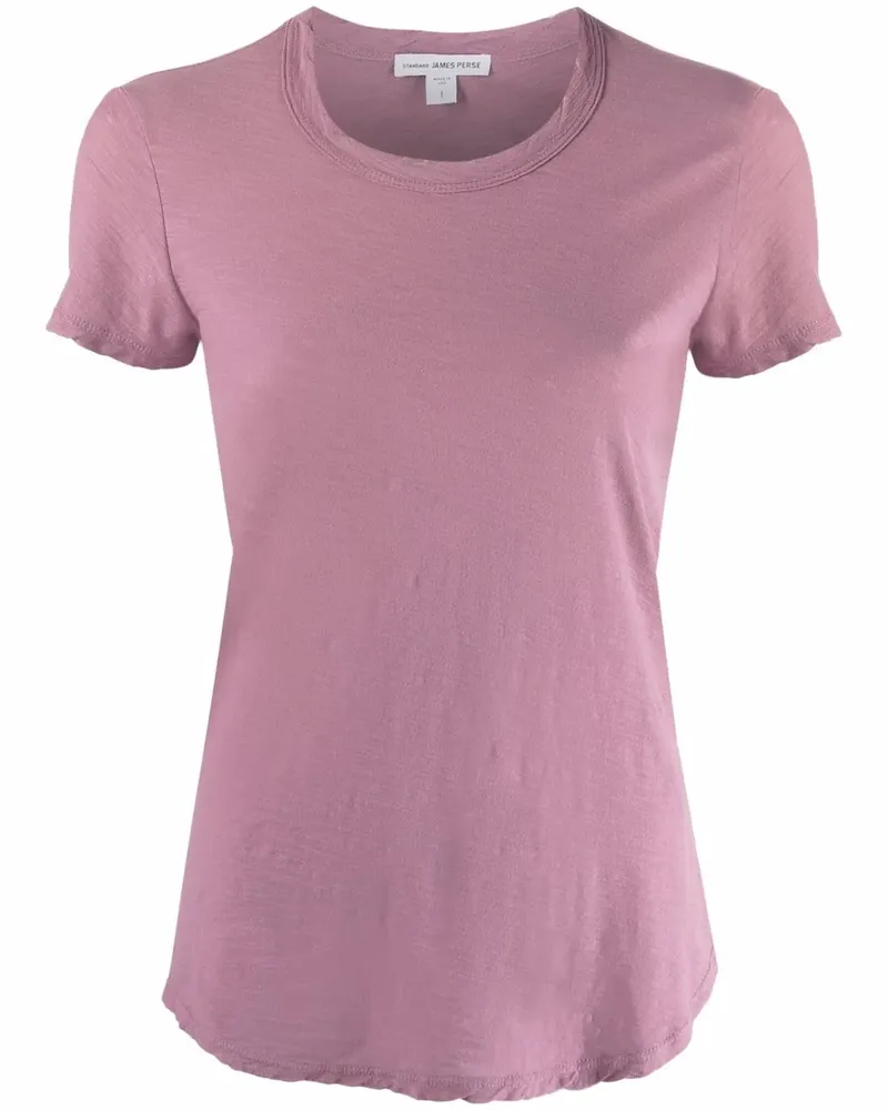 James Perse T-Shirt mit V-Ausschnitt - Rosa Rosa