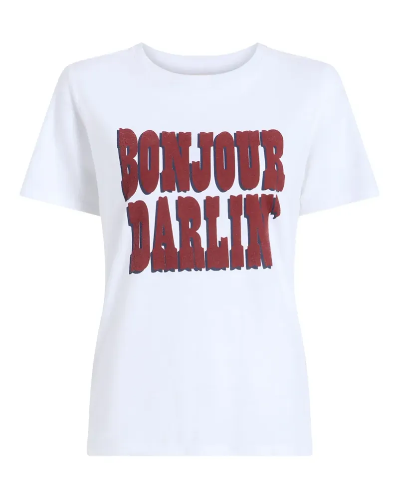 Cinq à Sept Bonjour Darlin' T-Shirt - Weiß Weiß