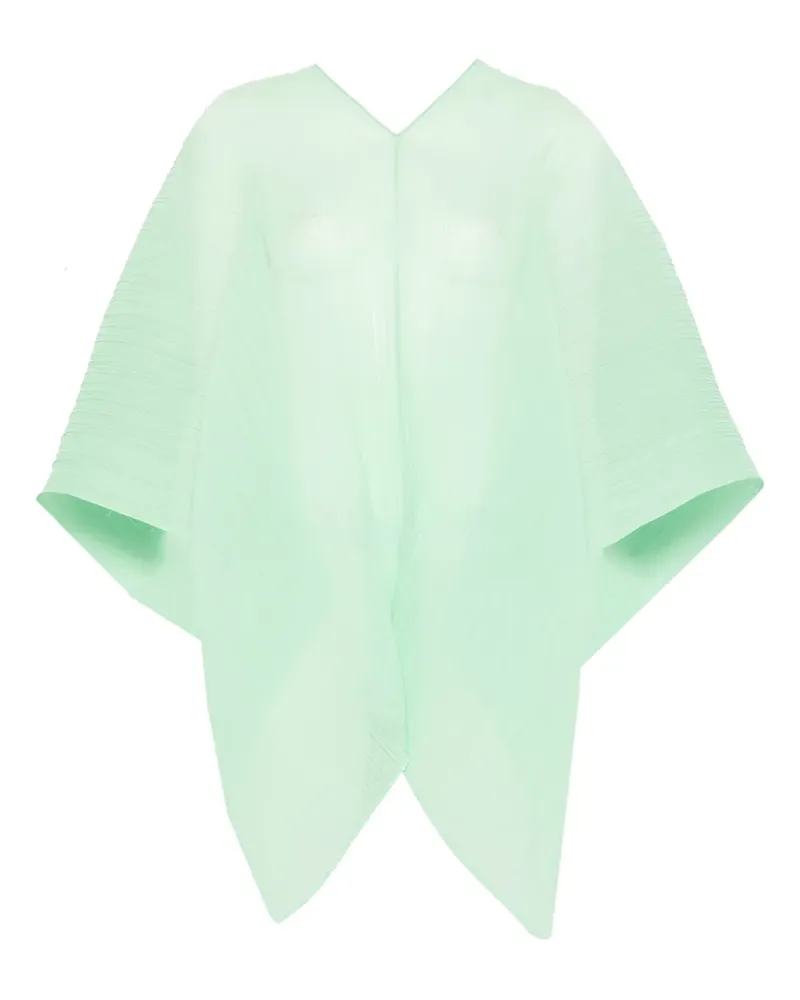 Issey Miyake Plissierter Schal - Grün Grün