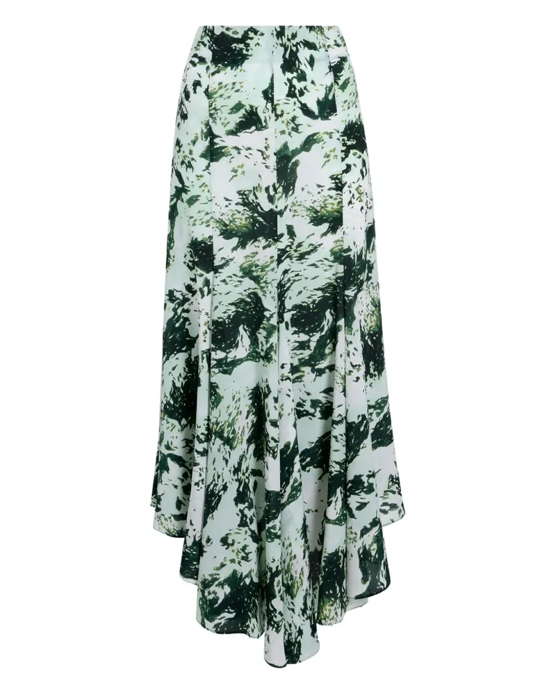 Proenza Schouler Joelle Midirock mit Print - Grün Grün