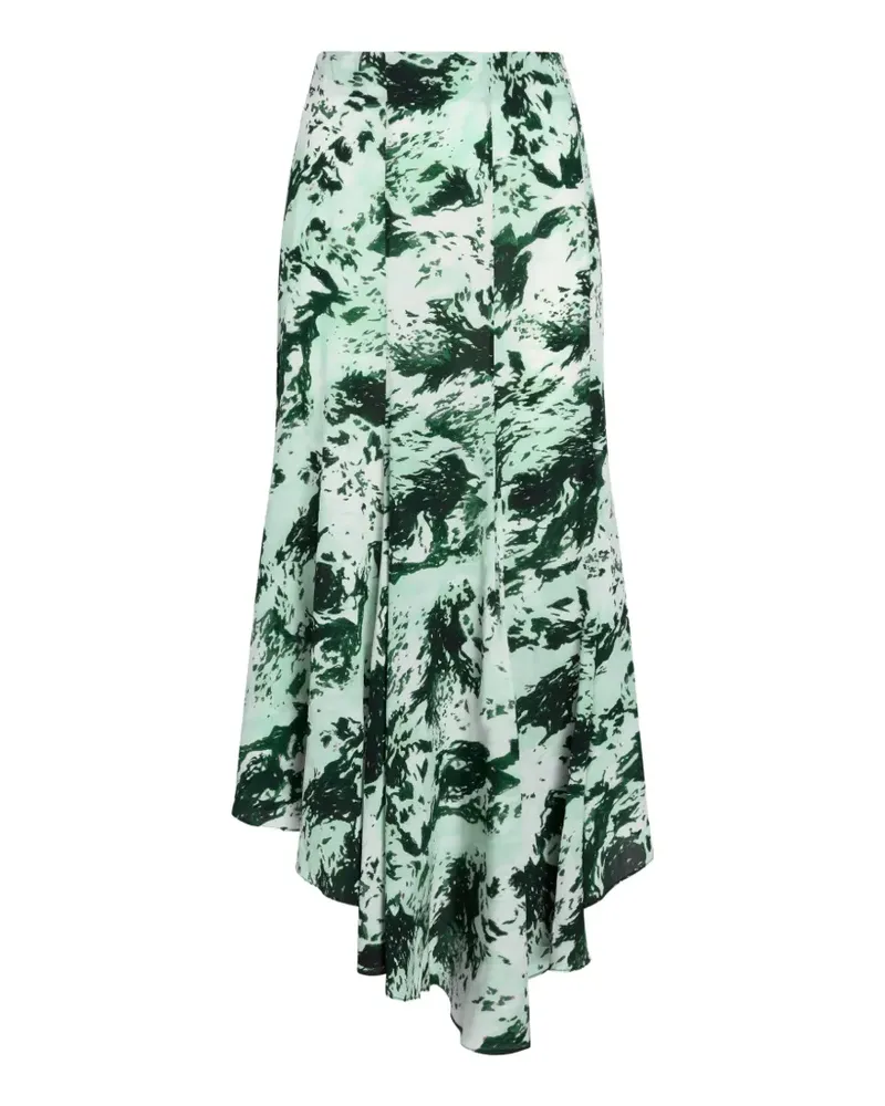 Proenza Schouler Joelle Midirock mit Print - Grün Grün