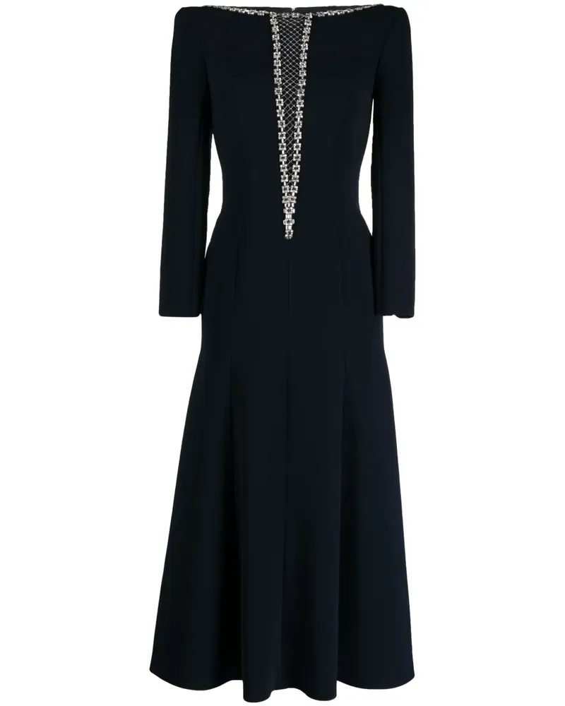 Jenny Packham Vera Kleid mit Kristallverzierung - Blau Blau