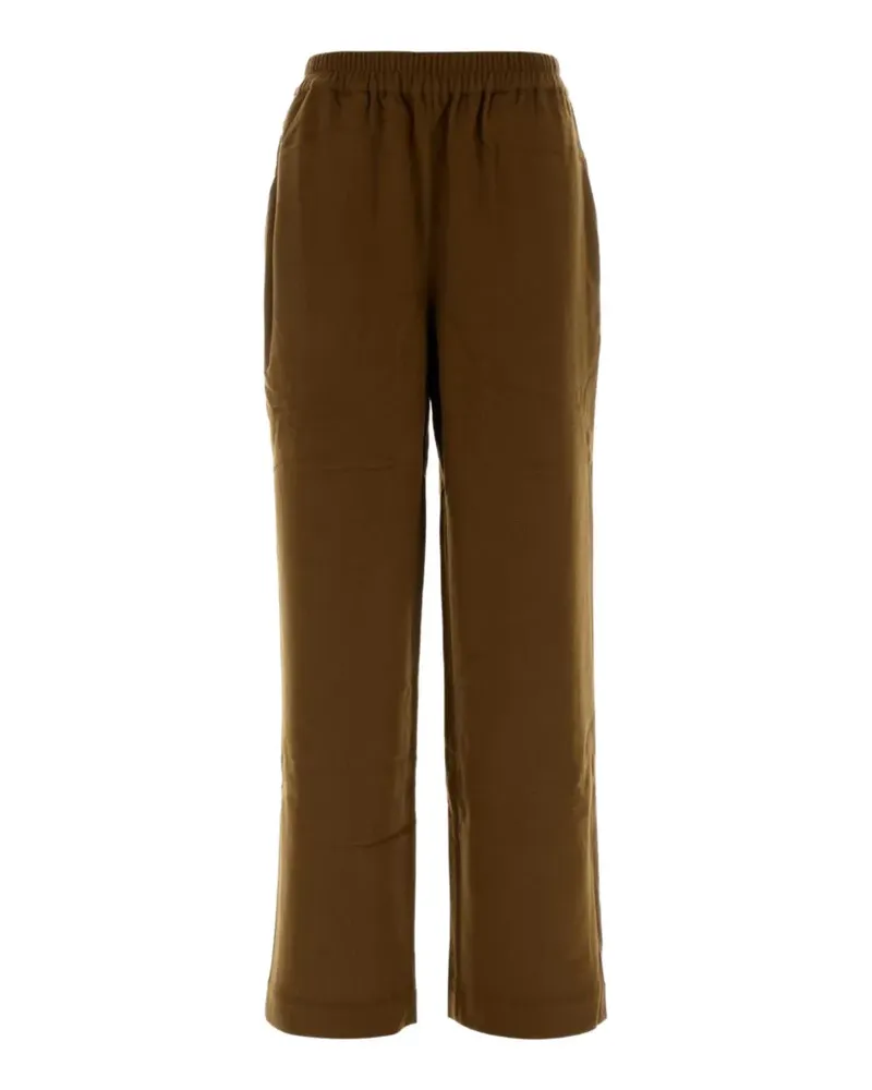 Le Kasha 1918 cashmere straight-leg trousers - Braun Braun