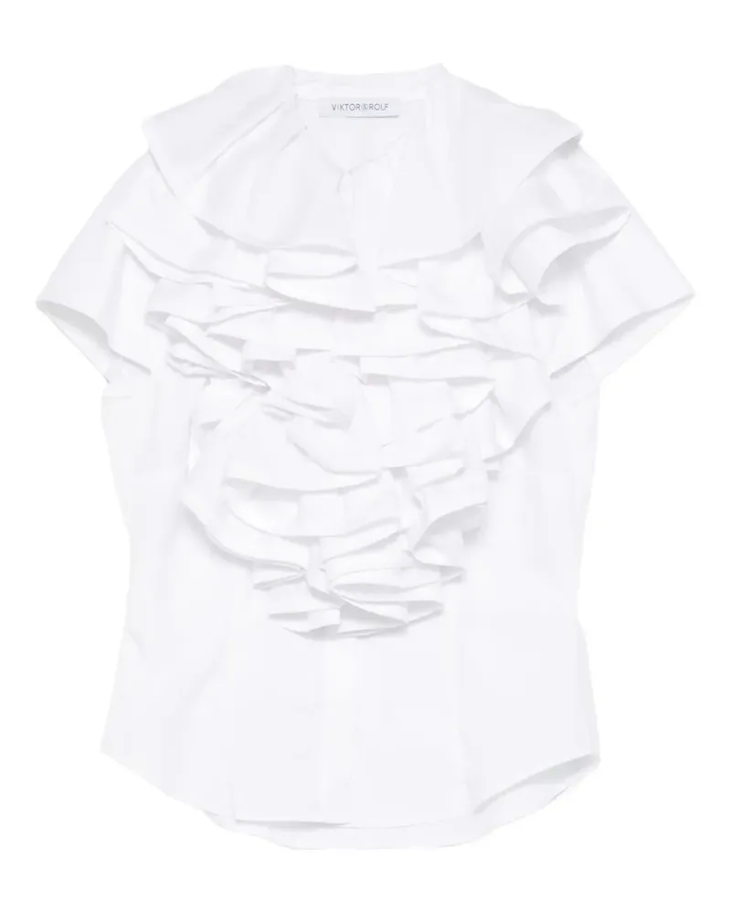 Viktor & Rolf Jabot Hemd - Weiß Weiß