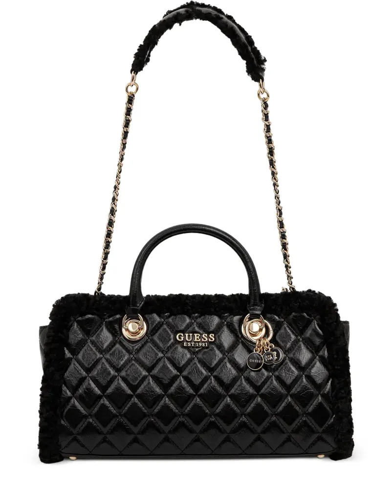 Guess Gesteppter Tote Bag - Schwarz Schwarz