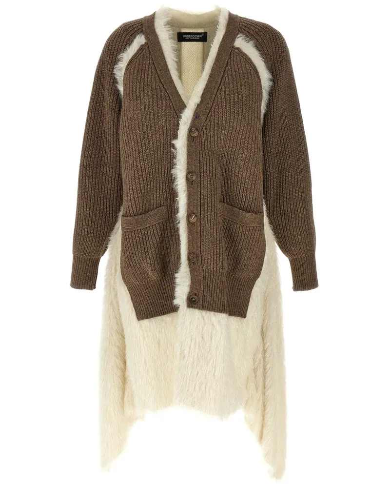 Undercover Cardigan im Hybrid-Look - Braun Braun