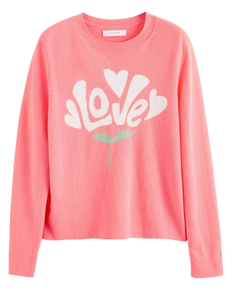 Chinti & Parker Bloom LovePullover Rosa