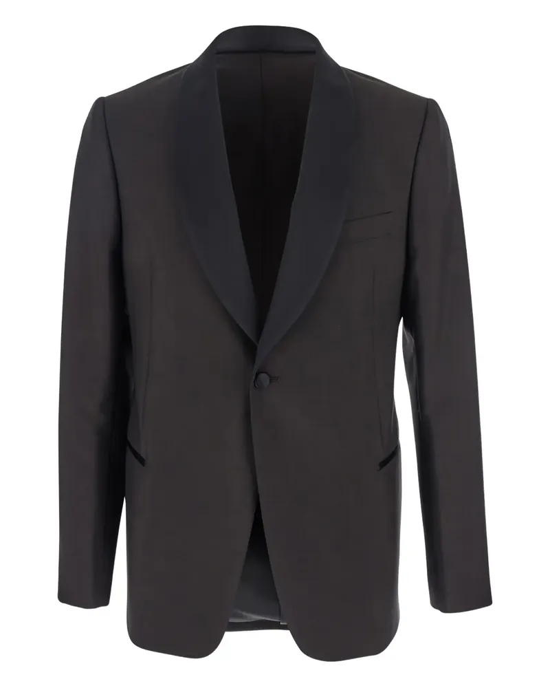Emporio Armani single-breasted blazer - Schwarz Schwarz