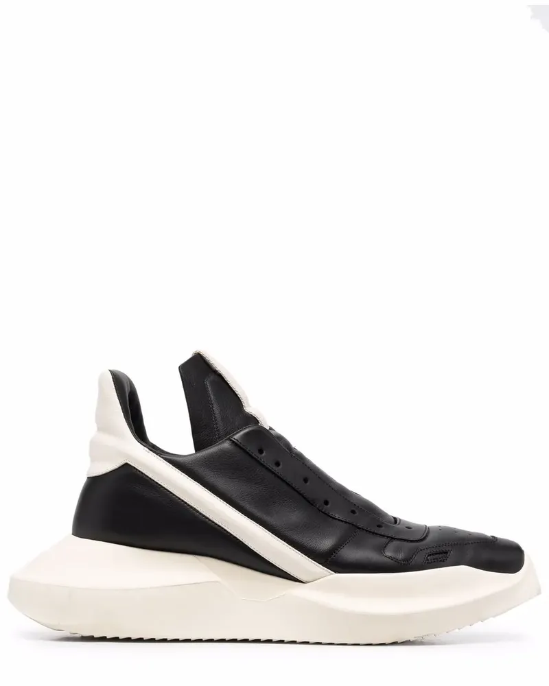 Rick Owens Geth Runner High-Top-Sneakers - Schwarz Schwarz