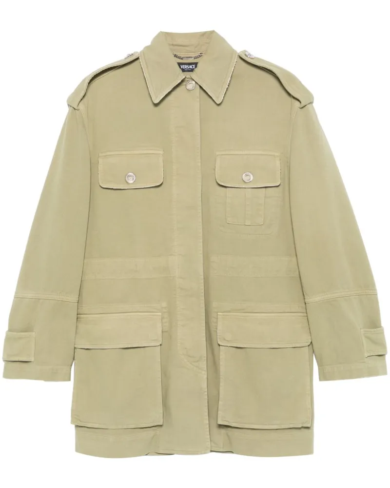 Versace Klassische Jeansjacke - Grün Grün
