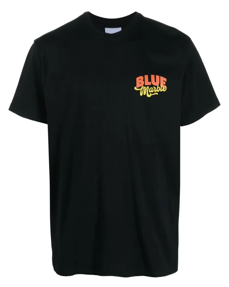 BLUEMARBLE T-Shirt mit Logo-Print - Schwarz Schwarz