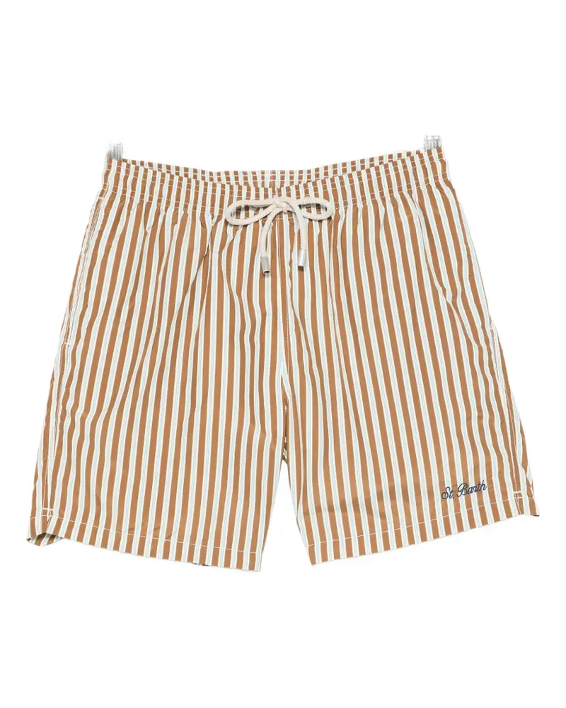 MC2 Saint Barth Lighting striped drawstring swim shorts - Braun Braun