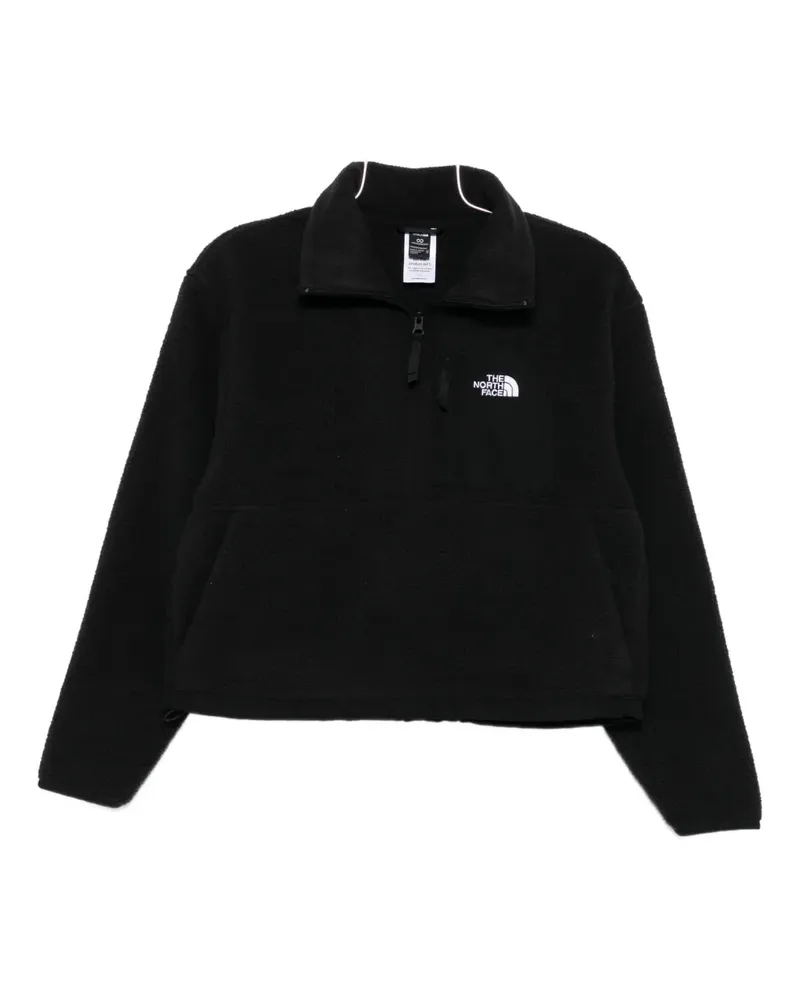 The North Face zip-up logo sweatshirt - Schwarz Schwarz