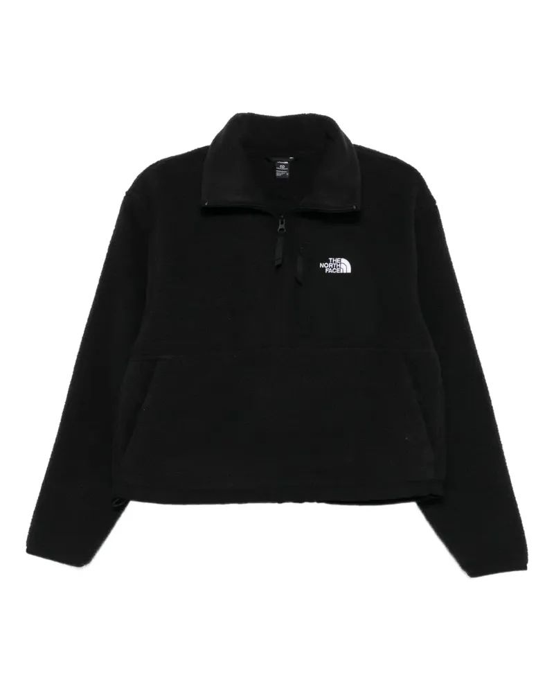The North Face zip-up logo sweatshirt - Schwarz Schwarz