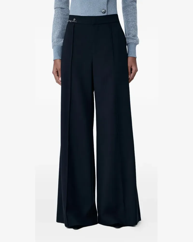 Marni high-waisted wide-leg trousers - Schwarz Schwarz