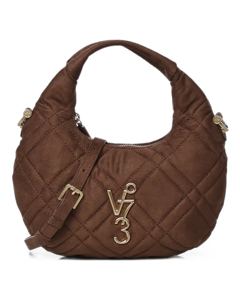 V°73 Tote Bag mit Logo-Schild - Braun Braun