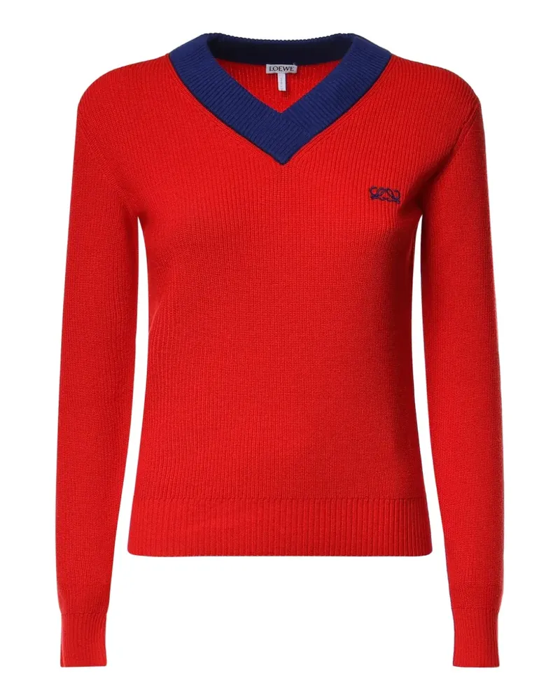 Loewe sweater in cotton and wool - Rot Rot