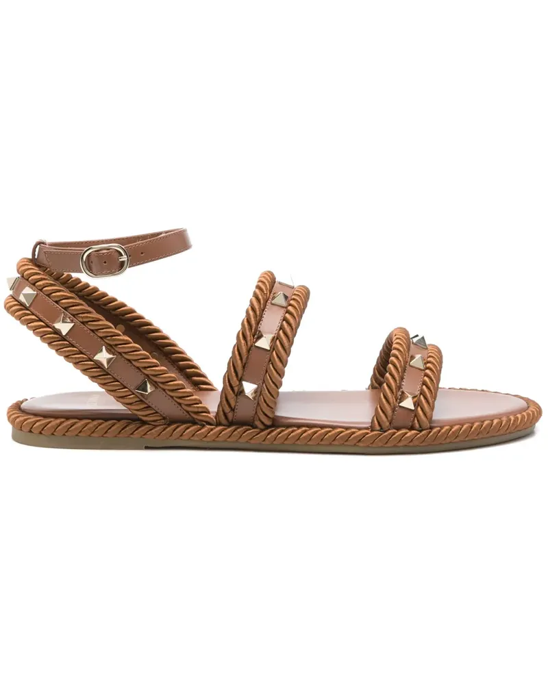 Valentino Garavani Rockstud Sandalen - Braun Braun