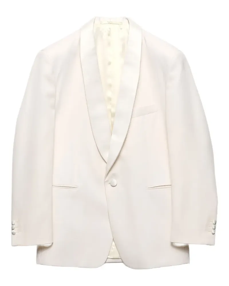 Prada Wolljacke mit Schalkragen - Weiß Weiß