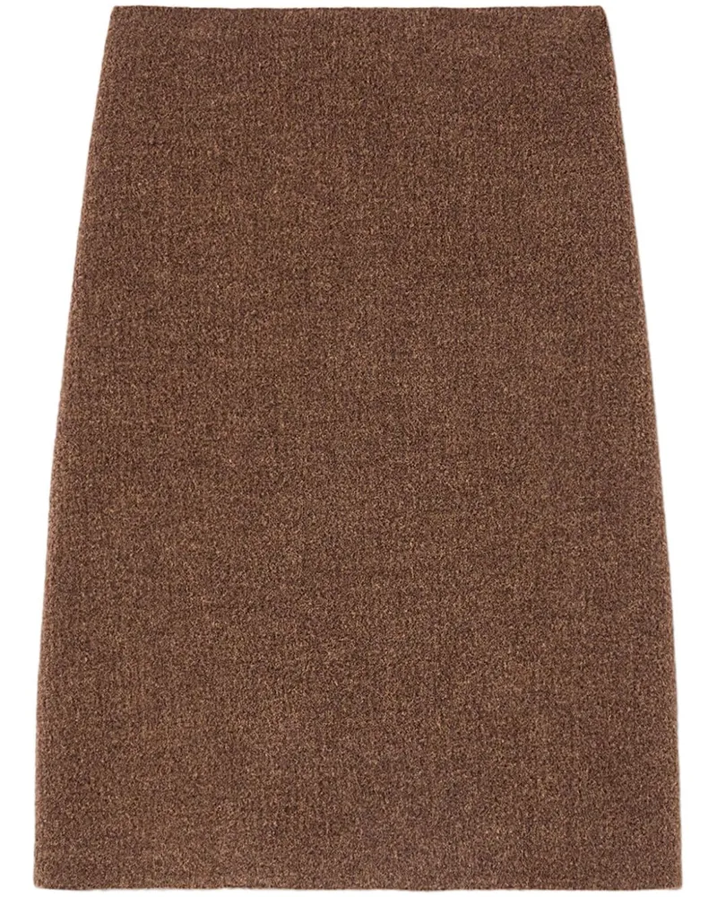 Jil Sander Midirock in A-Linie - Braun Braun