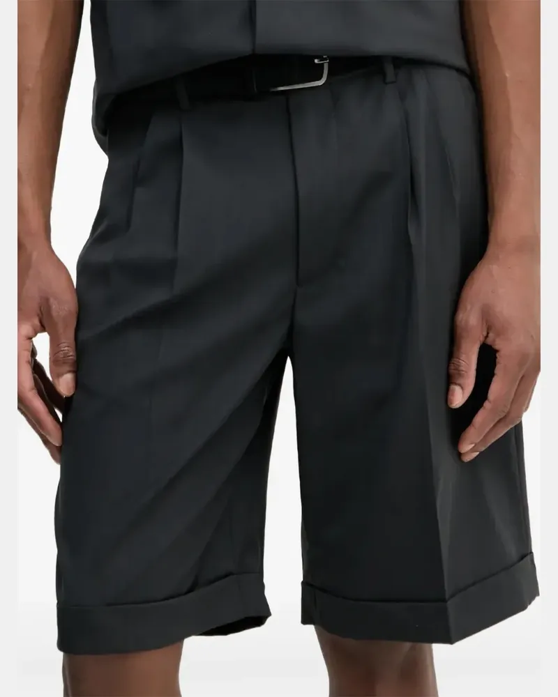 BARENA Shorts mit Falten - Schwarz Schwarz
