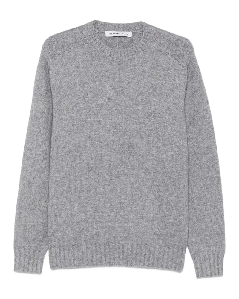 Carven crew-neck ribbed-trim sweater - Grau Grau