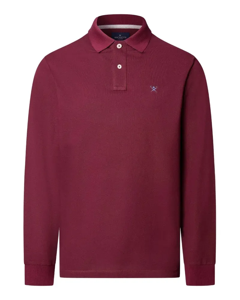Hackett Poloshirt mit Logo-Stickerei - Rot Rot
