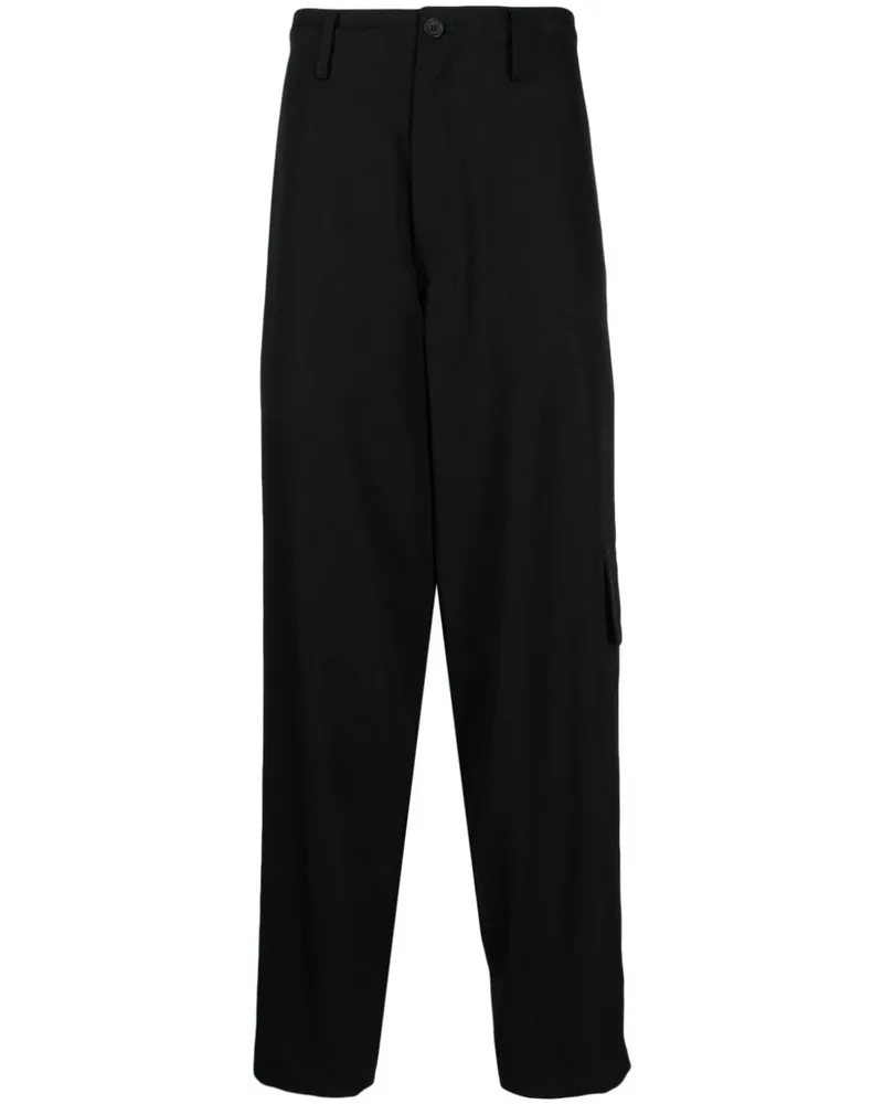 Yohji Yamamoto Hose mit Tapered-Bein - Schwarz Schwarz