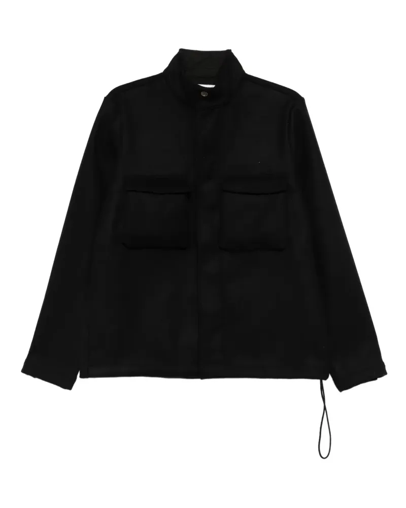 RANRA flap-pocket jacket - Schwarz Schwarz