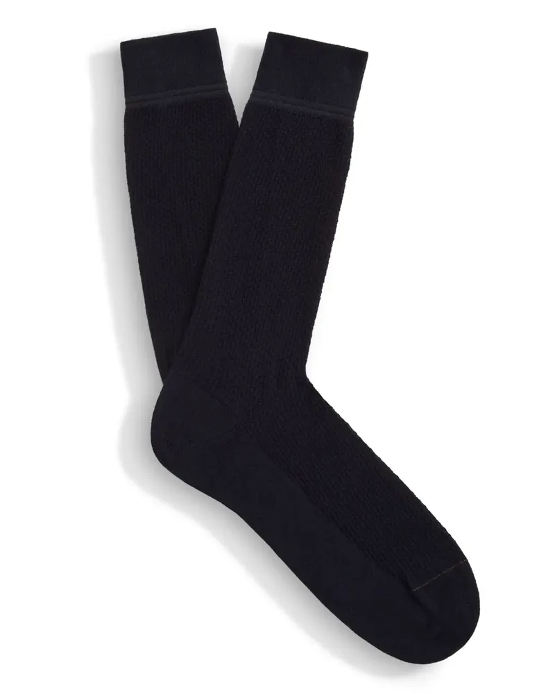 Ermenegildo Zegna Jacquard-Socken - Blau Blau