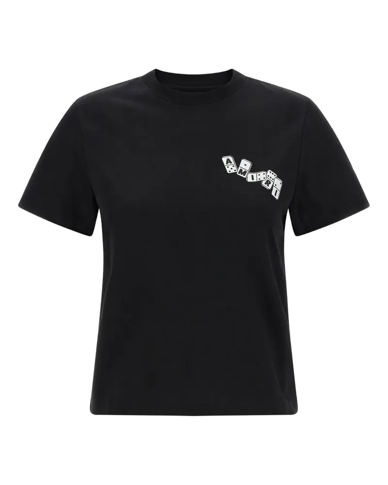 Amiri T-Shirt mit Domino-Print - Schwarz Schwarz