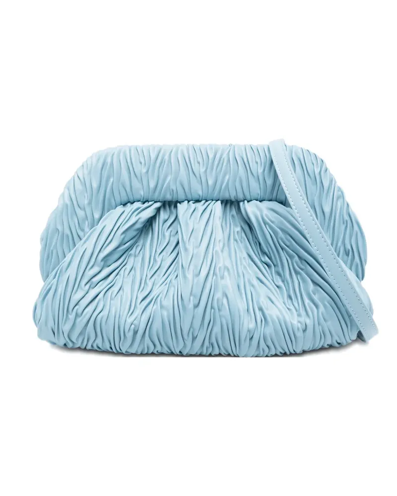 THEMOIRÈ Mittelgroße Bios Clutch mit Falten - Blau Blau