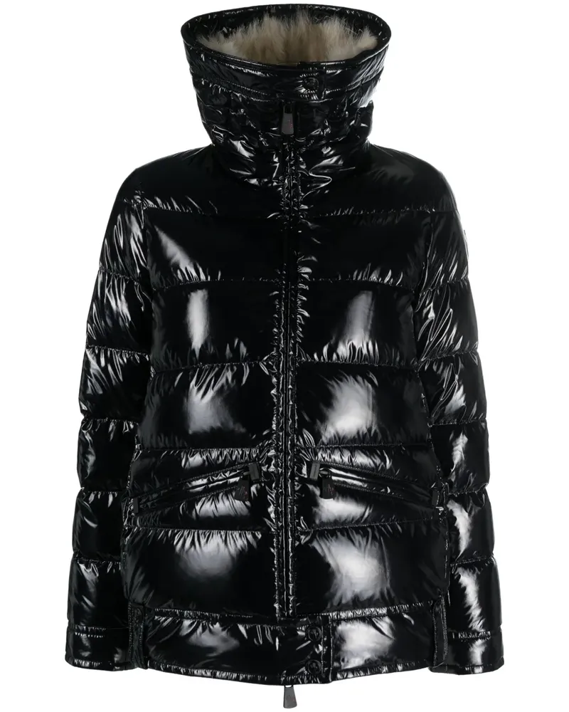 Moncler Daunenjacke mit Stehkragen - Schwarz Schwarz