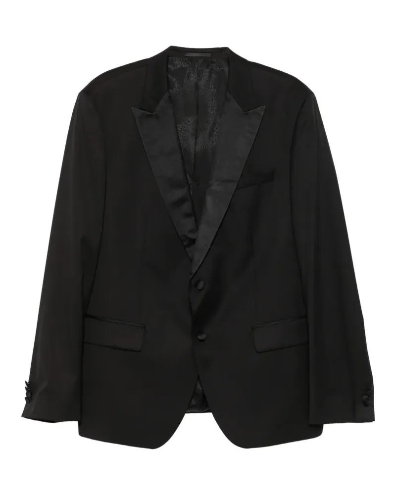 HUGO BOSS Halwood Smoking-Jacke mit steigendem Revers - Schwarz Schwarz