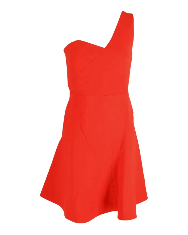 Roland Mouret one-strap ruffled mini dress - Orange Orange