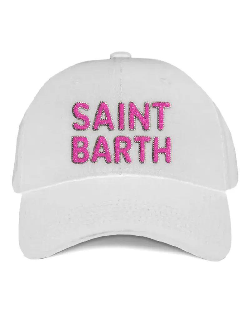 MC2 Saint Barth Baseballkappe mit Schriftzug - Weiß Weiß