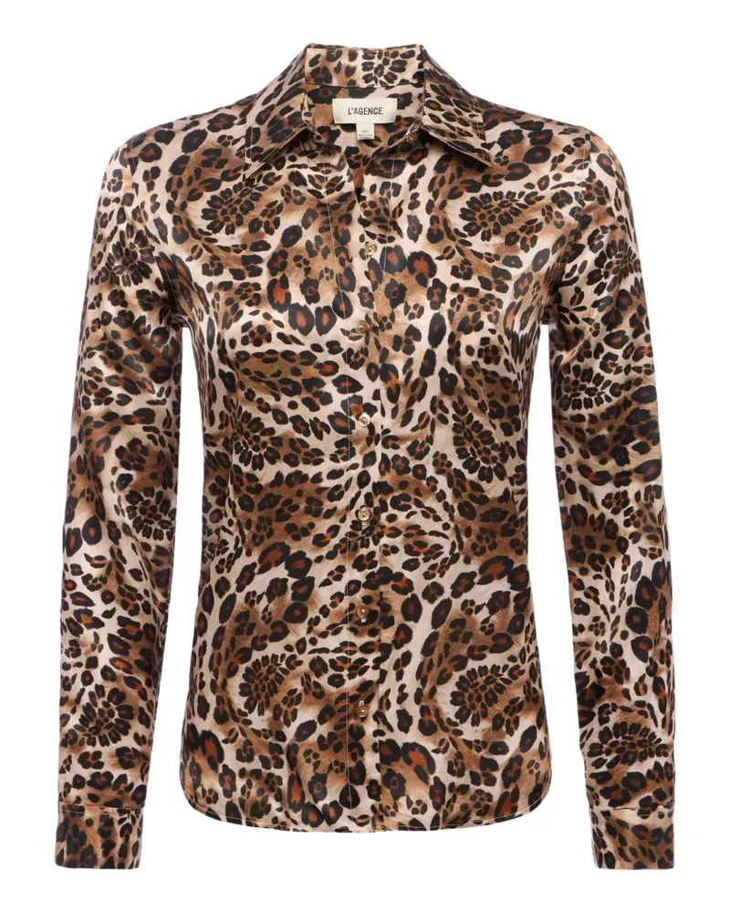 L'Agence Tyler long-sleeve shirt - Braun Braun
