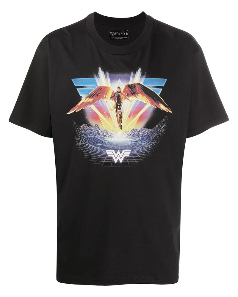 MJB T-Shirt mit grafischem Print - Schwarz Schwarz