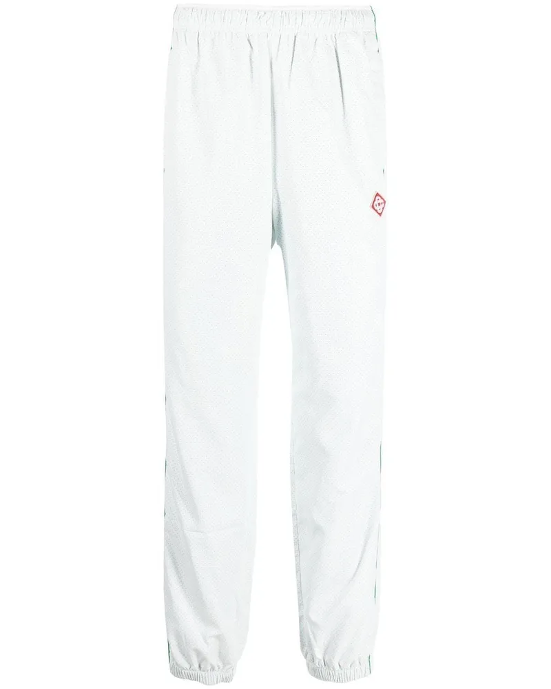 Casablanca Paris Jogginghose mit Logo-Patch - Weiß Weiß