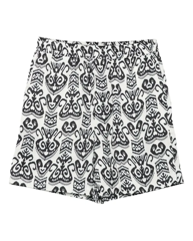 Low Brand Shorts mit Print - Weiß Weiß