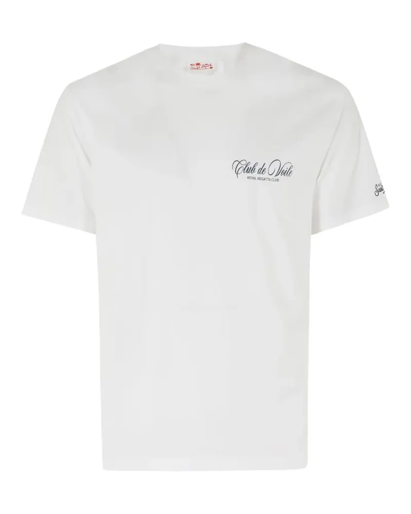 MC2 Saint Barth Portland T-Shirt mit grafischem Print - Weiß Weiß