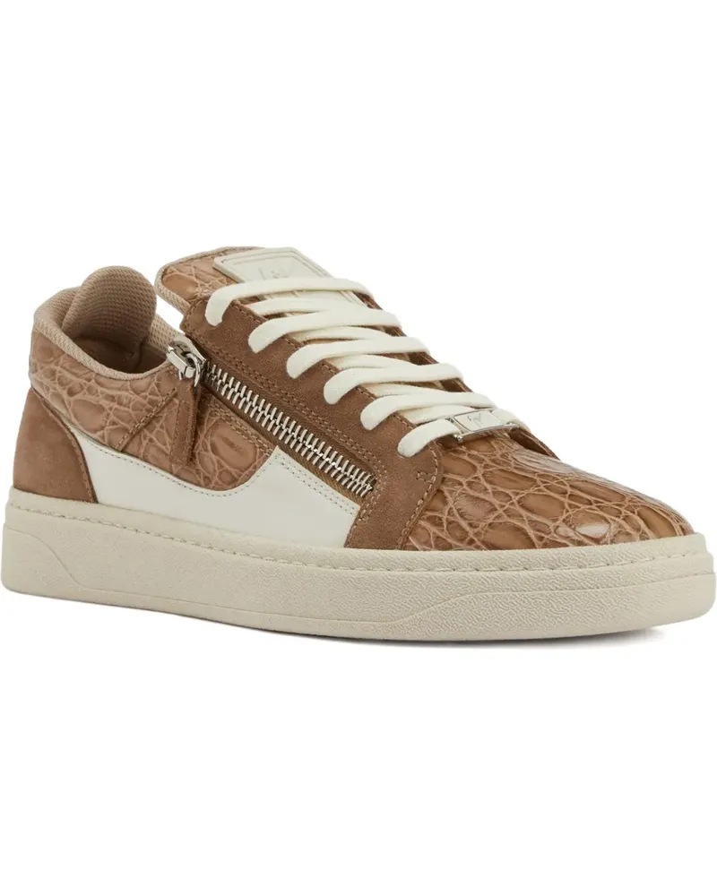 Giuseppe Zanotti Sneakers mit Kroko-Effekt - Braun Braun