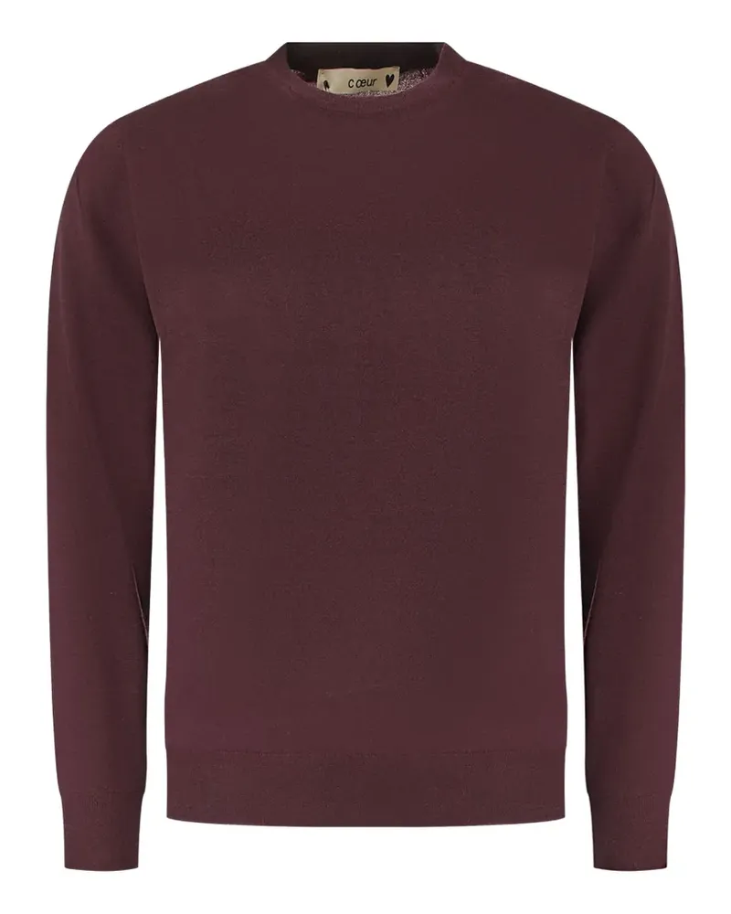 Customer Lovers Pullover mit rundem Ausschnitt - Rot Rot