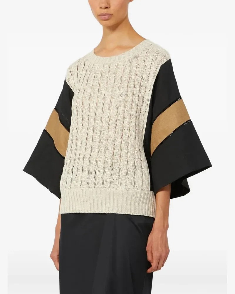Max Mara Pullover mit Rundhalsausschnitt - Nude Nude