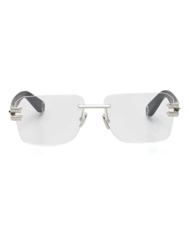 Philipp Plein Plein Pleasure Brille mit eckigem Gestell - Schwarz Schwarz