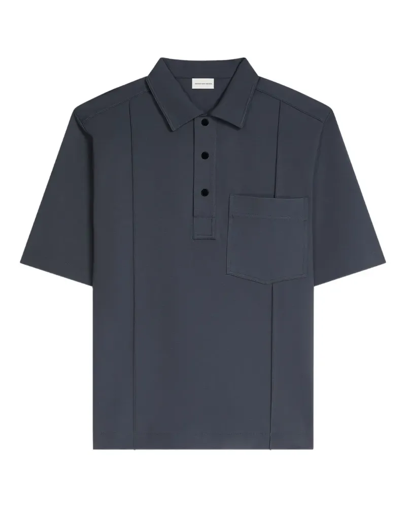 Dries van Noten Kurzärmeliges Poloshirt - Grau Grau
